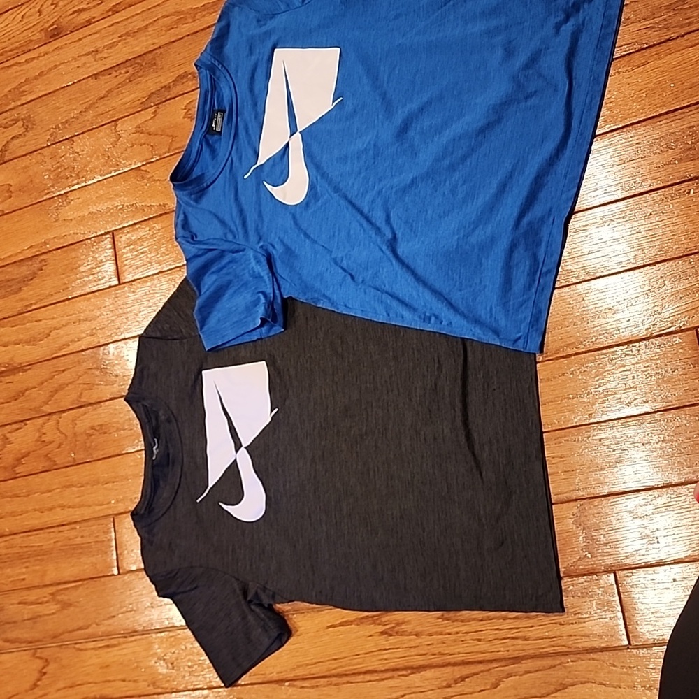 Two Boys Nike T-shirts